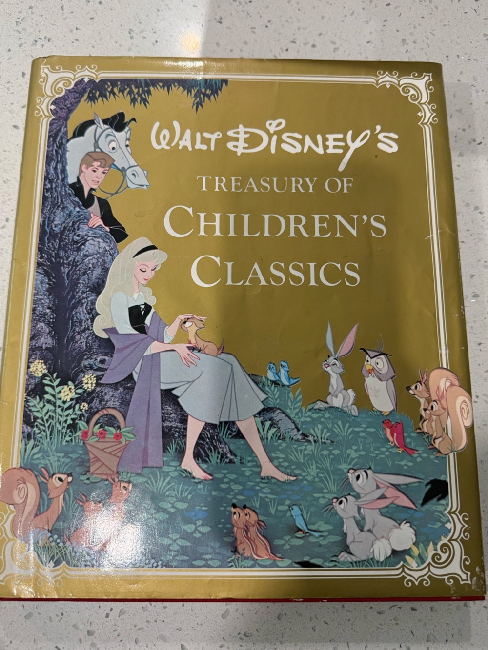 Disney Gold and Purple Children's Classics Storybook Cover
